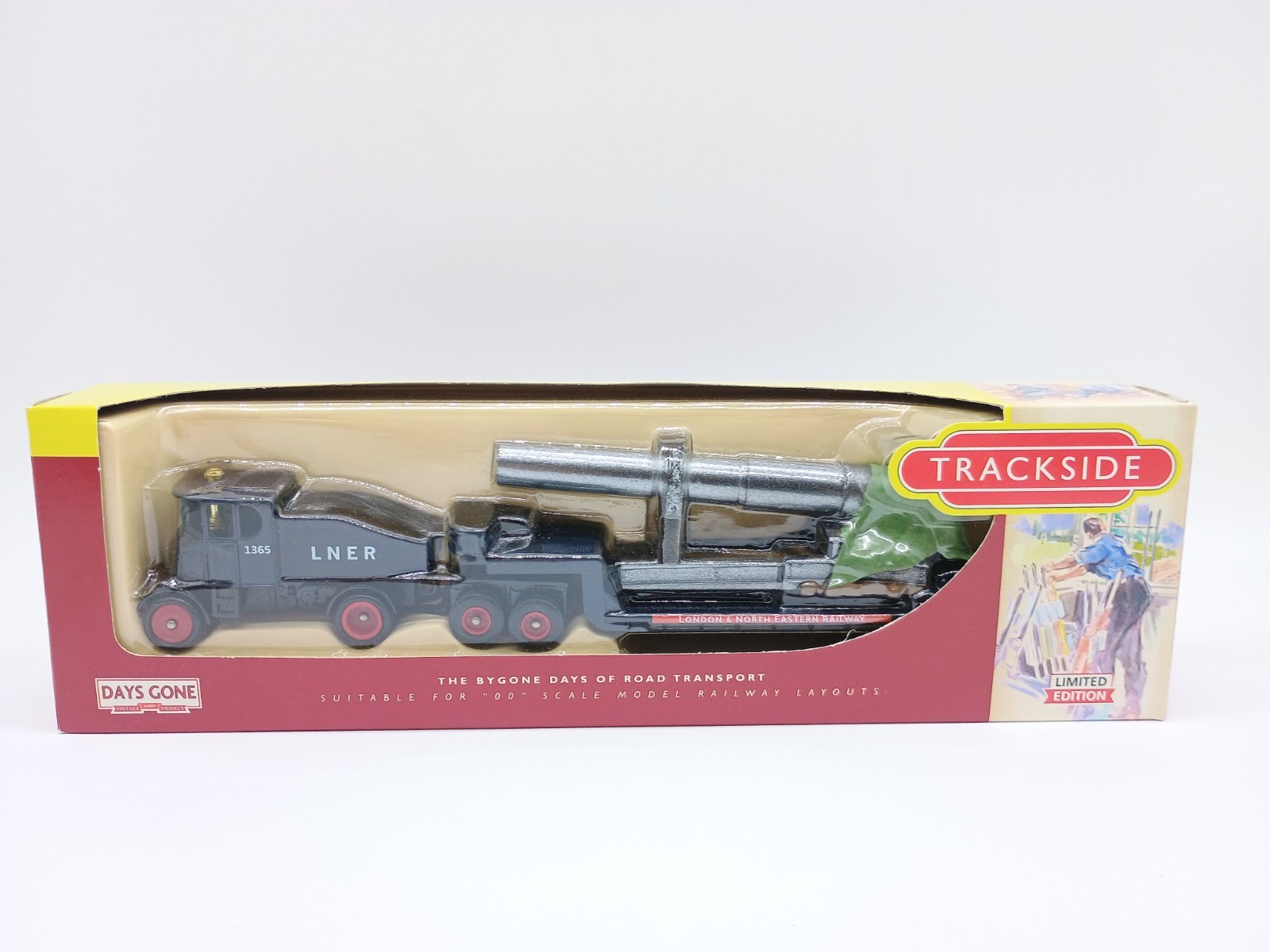 Trackside LNER Sentinel Ballast Box With Low Loader & Gun Load - OO (1:76) - New