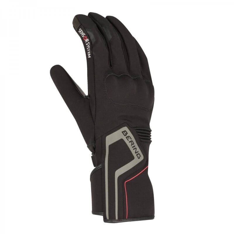 Gants BERING SUMBA en textile léger noir pour moto et scooter en été