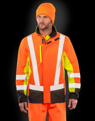 Result Genuine Recycled R506X | Recycled 3-Layer Printable 3-Tone Safety Softshe