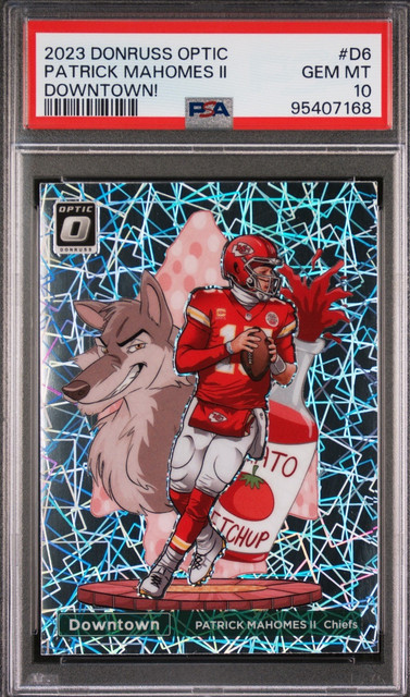 NFL Packs: 2023 Patrick Mahomes PSA 10 Downtown Edition