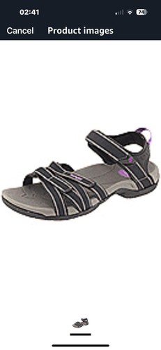 Teva Tirra Hiking Water Outdoor Sandal Women's Black Purple 4266 Size 9.5Kayakin - Picture 7 of 8