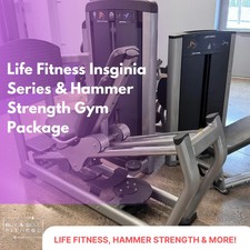Life Fitness Insignia+Hammer Strength Package w/Cardio* Anytime Fitness Gym Pkg*