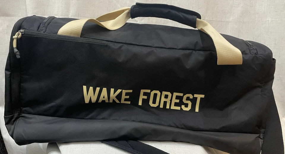 Wake Forest Team Issued Nike Football Duffle Bag Travel #90 Demon Deacons - Image 2 of 4