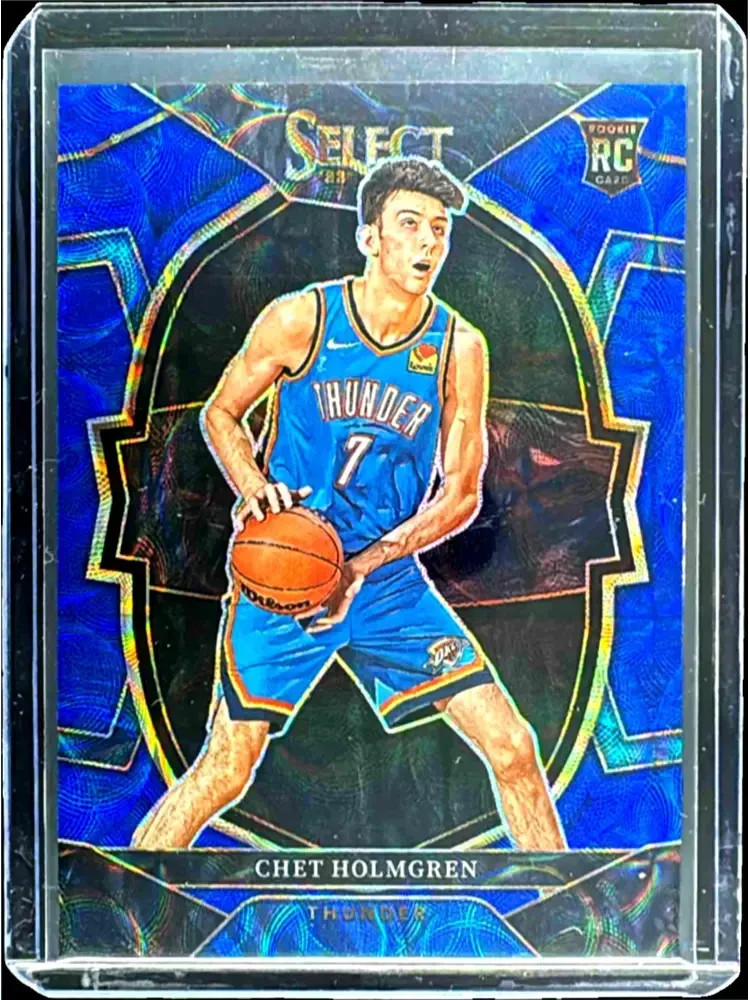 2022 Panini Select Chet Holmgren Blue Scope Prizms /249 #83 RC Rookie NBA Champ
