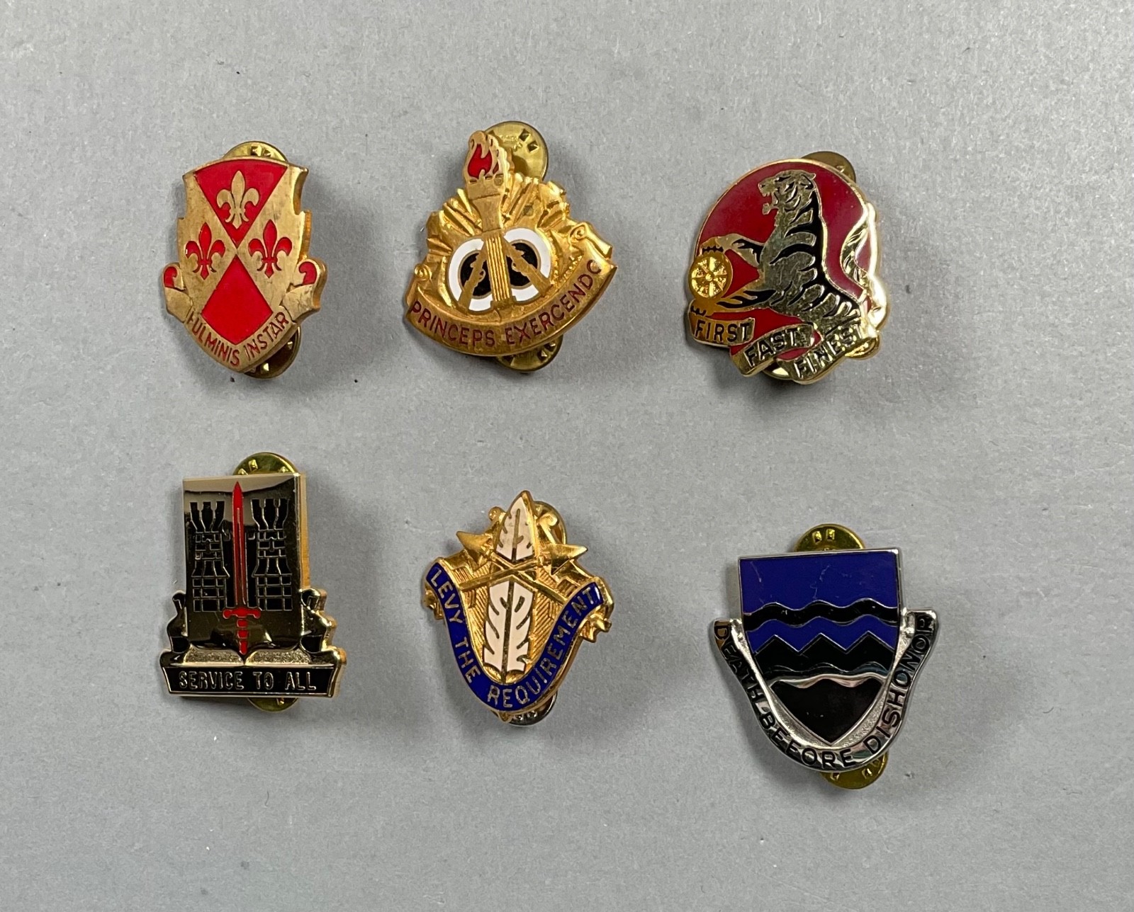 US Army DI DUI Unit Crest Lot of 6 # 4 | eBay