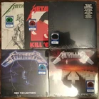 Metallica Lp Lot of 5 Kill Em All Ride Lightning Master Puppets Justice All