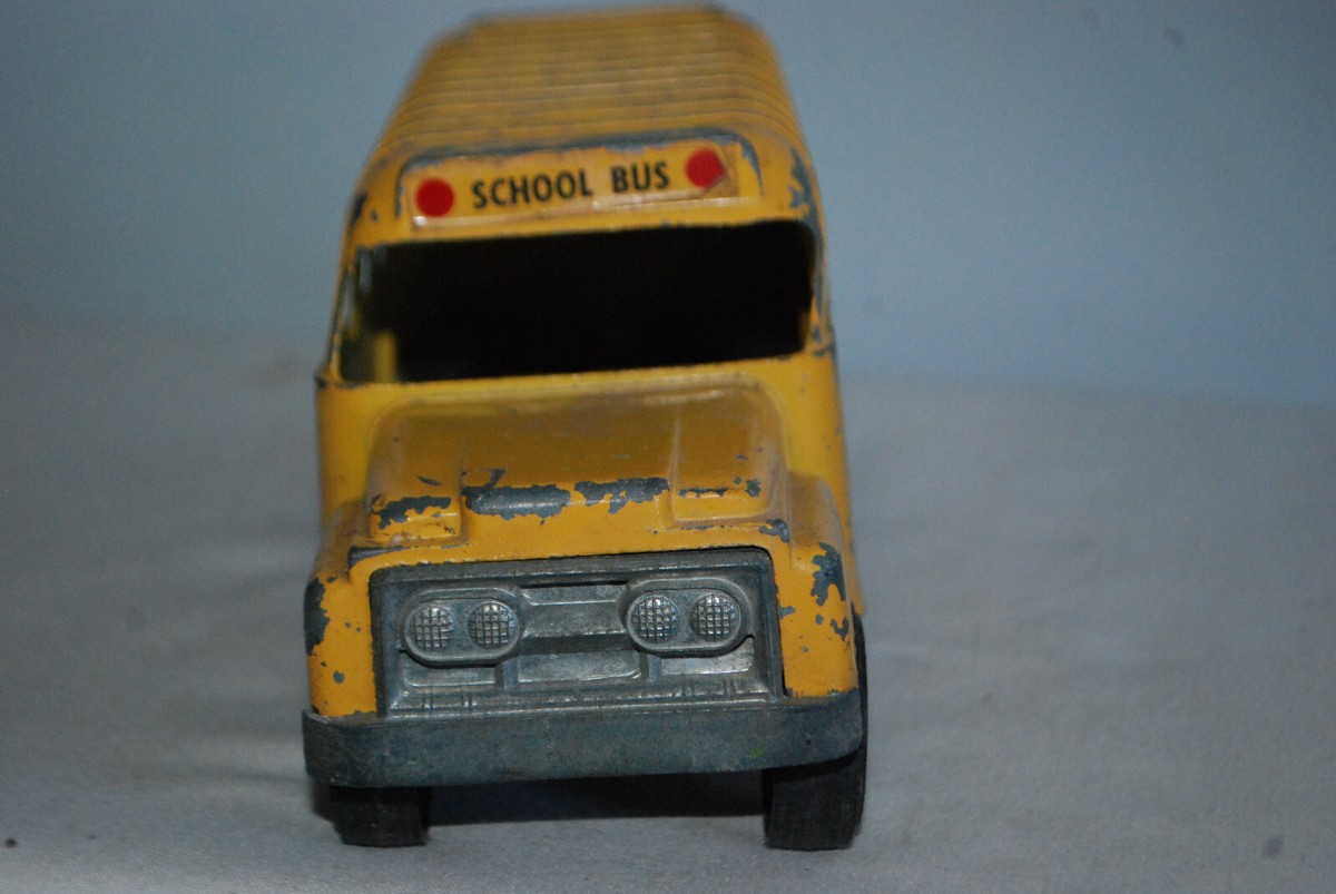 Vintage Hubley School Bus Pressed Steel 1960's Authentic RARE | eBay