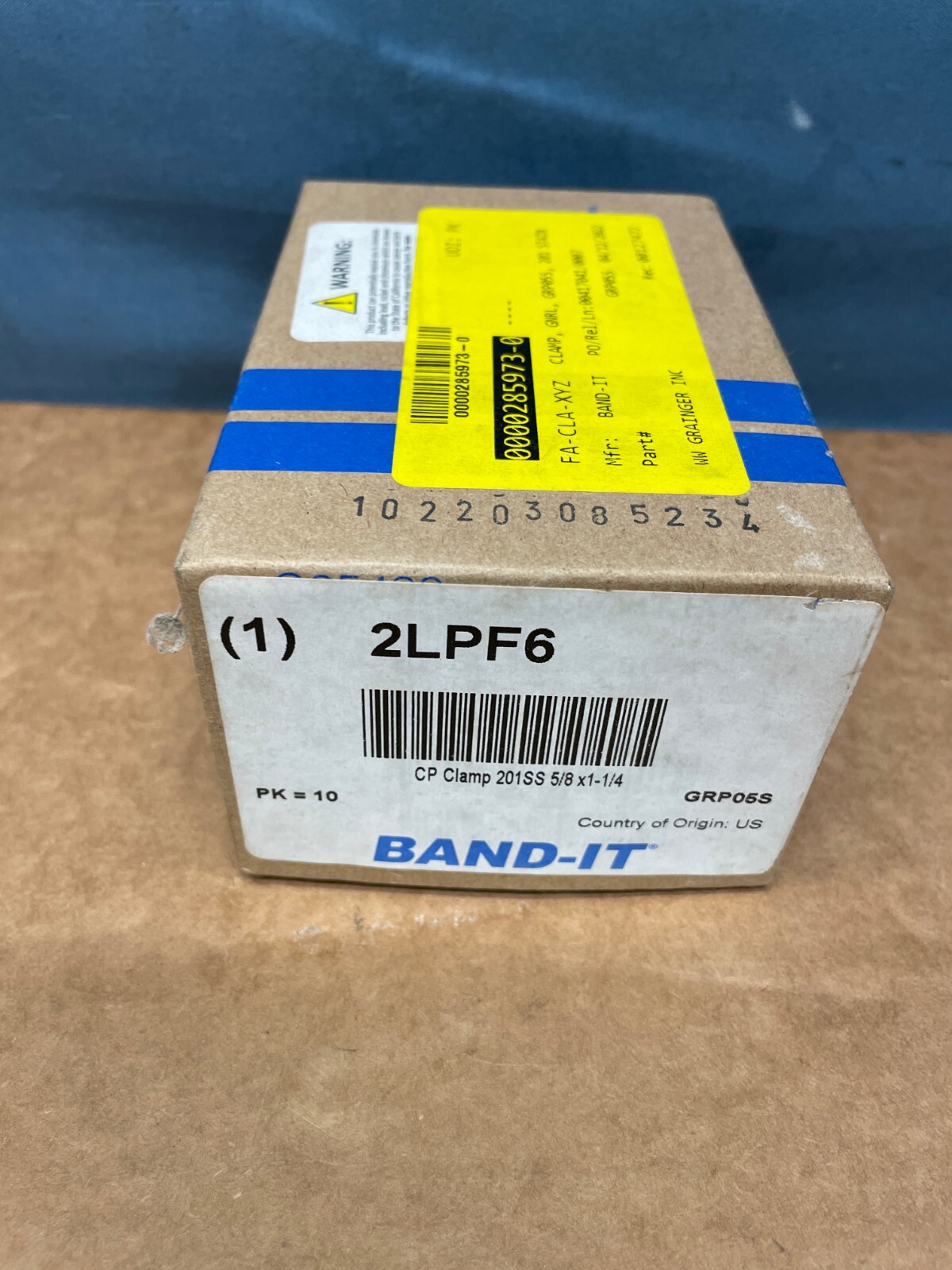 Band-It GRP05S CP Band Clamp 201SS 5/8x1-1/4 2LPF6 Pack Of 10 | eBay