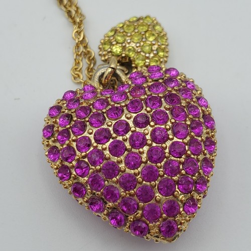 Crewcuts JCrew Hearts Crystal Necklace. Pink & Green. - 第 3/10 張圖片