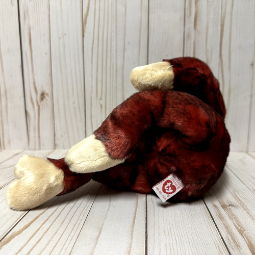 Ty Beanie Buddies Schatz Affe Plüsch rot mattiert mit Ohrmarke 12 Zoll - Bild 5 von 11