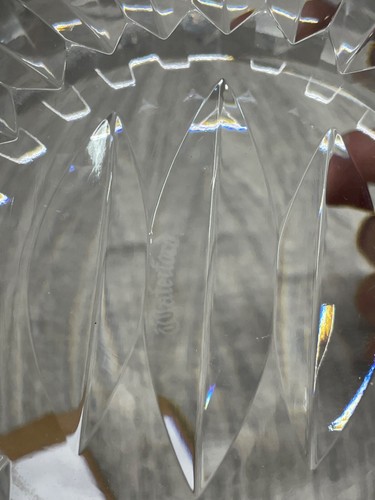 Waterford Crystal Bowl Unique Shape design 7" x 3 1/2" in size see pics - Picture 16 of 16