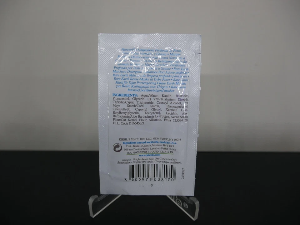 Mascarilla limpiadora profunda de poros Kiehl’s Rare Earth 0,10 oz/3 ml  Foto 2 de 2