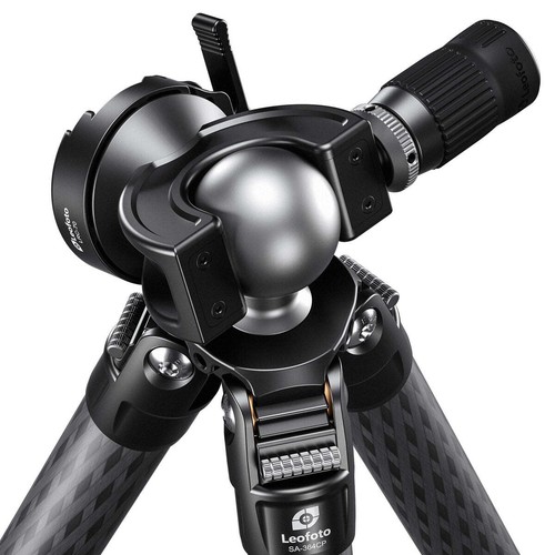 Leofoto SA-324CX+MH-40X Arca Clamp Outdoors Tripod with Dynamic Ball Head Set - Picture 6 of 7