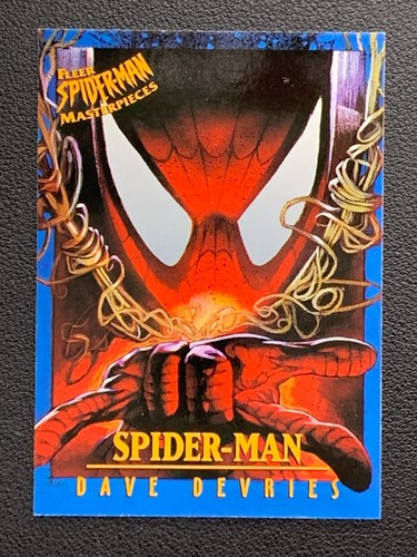 Spider-Man Dave Devries Fleer Masterpieces 2 Signed Card Skybox 1997 - Picture 1 of 3