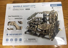 Marble Night City DIY Wooden Puzzle Games Assembly Toys Gifts for Children Adult