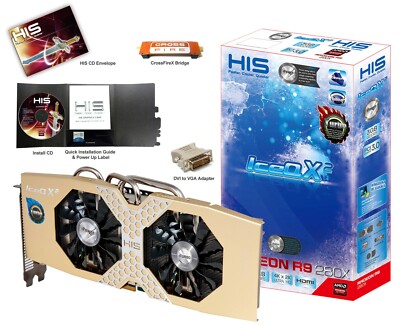 HIS R9 280 IceQ X² OC 3GB | GDDR5 | DVI-I + HDMI + 2x Mini DP | sehr gut 