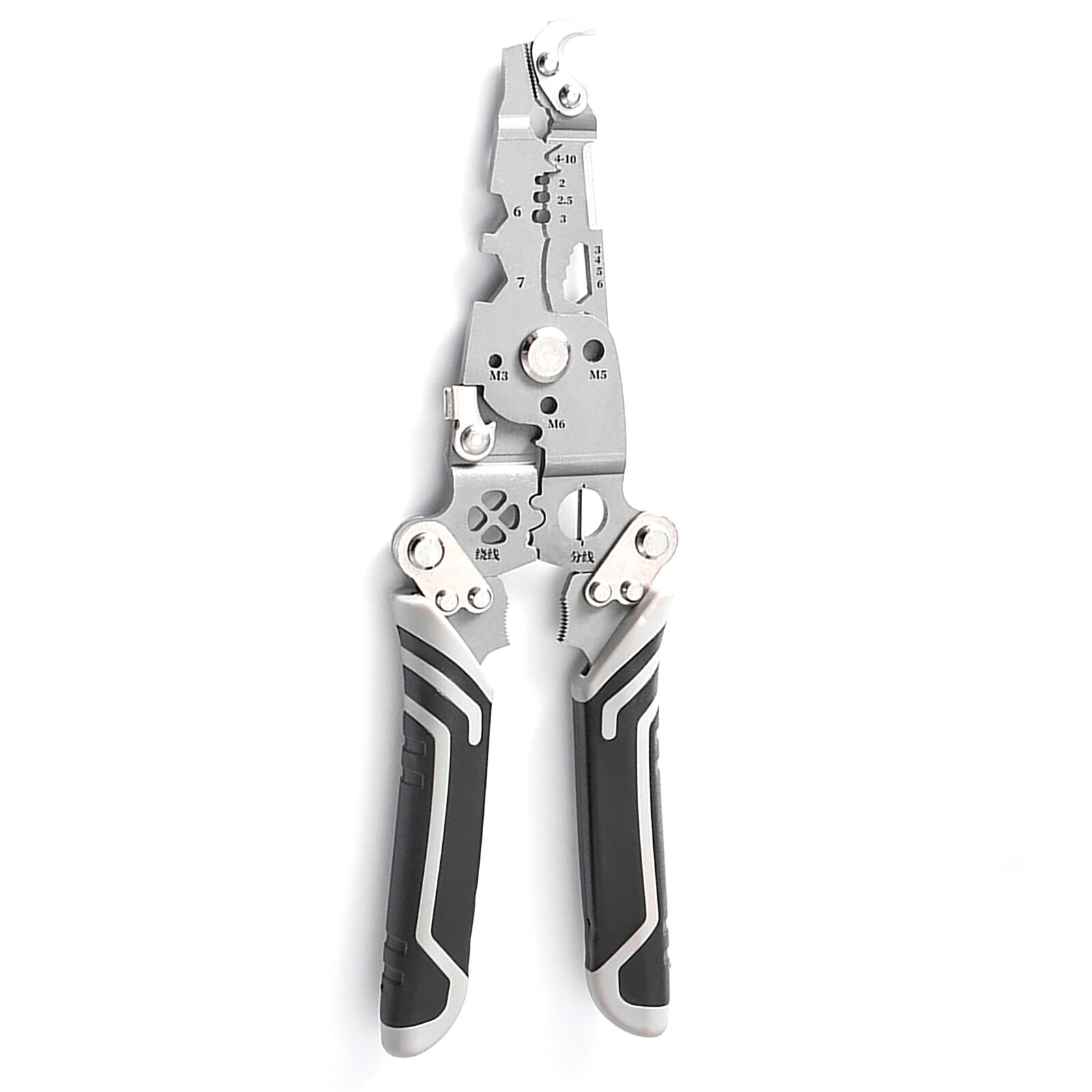 18-in-1 Portable Cable Stripper Cutter Tool with Foldable Wire Stripping Plier