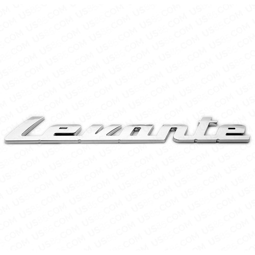 For Maserati Chrome Levante Liftgate Nameplate SUV Logo Emblem Badges Sport - Picture 4 of 6