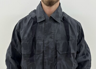 Our Legacy Cropped Artilery Parka Black Brushed Cammo Mens Jacket