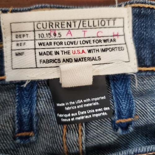 Current /Elliot Hatch Maternity Jeans Boyfriend Loved Size 25 Medium Wash - Picture 4 of 12