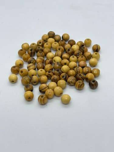 Beads - Olive Wood Holyland Round Beads- Rosaries Bracelets Gift - Various Sizes - Picture 53 of 60