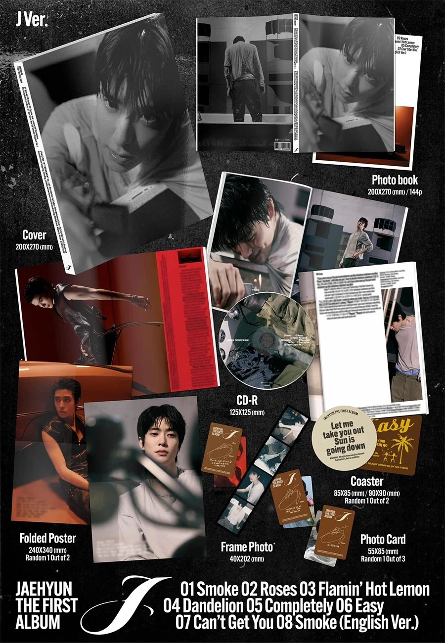 NCT 127 ジェヒョン ソロ アルバムThe 1st Album J NCT 127 JAEHYUN [J] 1st Album J Ver/CD+Photo Book+Poster+