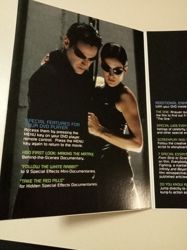 The Matrix (DVD, Snapper Case) Keanu Reeves, Laurence Fishburne Free Post - Picture 6 of 6