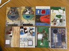 NBA FLEER JERSEY CARD LOT - See Description for Details