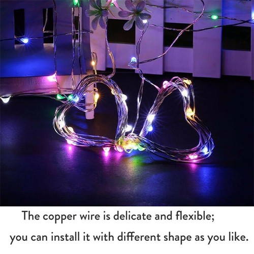 1M 1.5M 2M Micro LED String Kupferdraht Lichterkette batterie zur Dekoration - Bild 10 von 43