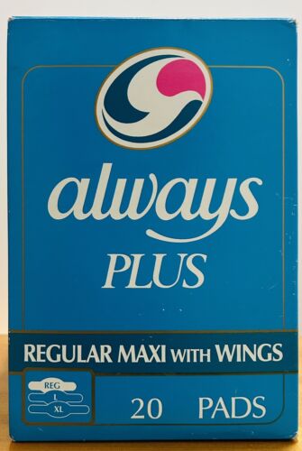 Vintage Always Plus maxi pads 16 Unused Pads ( Open Box) - Picture 1 of 5