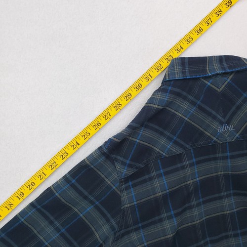 Kuhl Hemd Herren mittelgrau blau Independent Flanell Tartan kariert Slim Fit - Bild 19 von 20