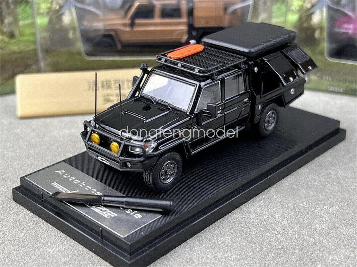 1/64 Toyota Land Cruiser LC79 Pickup long-Wheelbase Black
