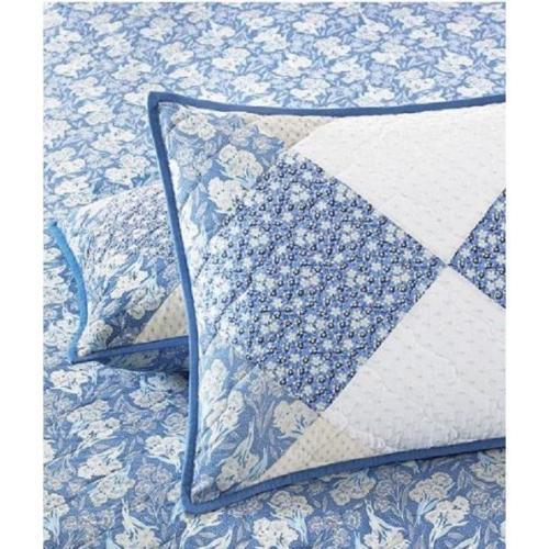 NIP Martha Stewart Collector's Blue Meadow Quilted Standard Sham - Picture 2 of 3
