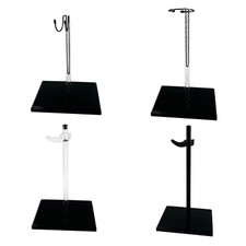 1/6 Scale Action Figure Display Stand Universal Black Acrylic Stand Customize