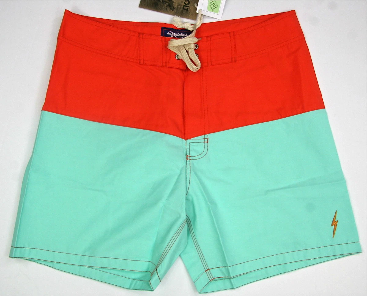 Lightning Bolt Board Shorts Ice Green Or Boardshorts Swimwear