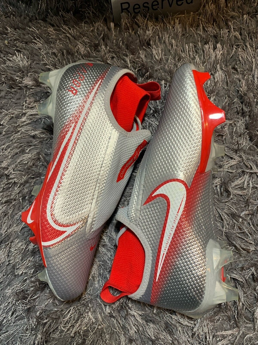 Size 12 Nike Vapor Edge Pro 360 University Red Silver Football Cleats AO8277-008 Vapor Edge Pro 360  main image 3