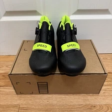 IMENSEAS Men Cycling Shoes Indoor Peloton Type Black Size 12 US