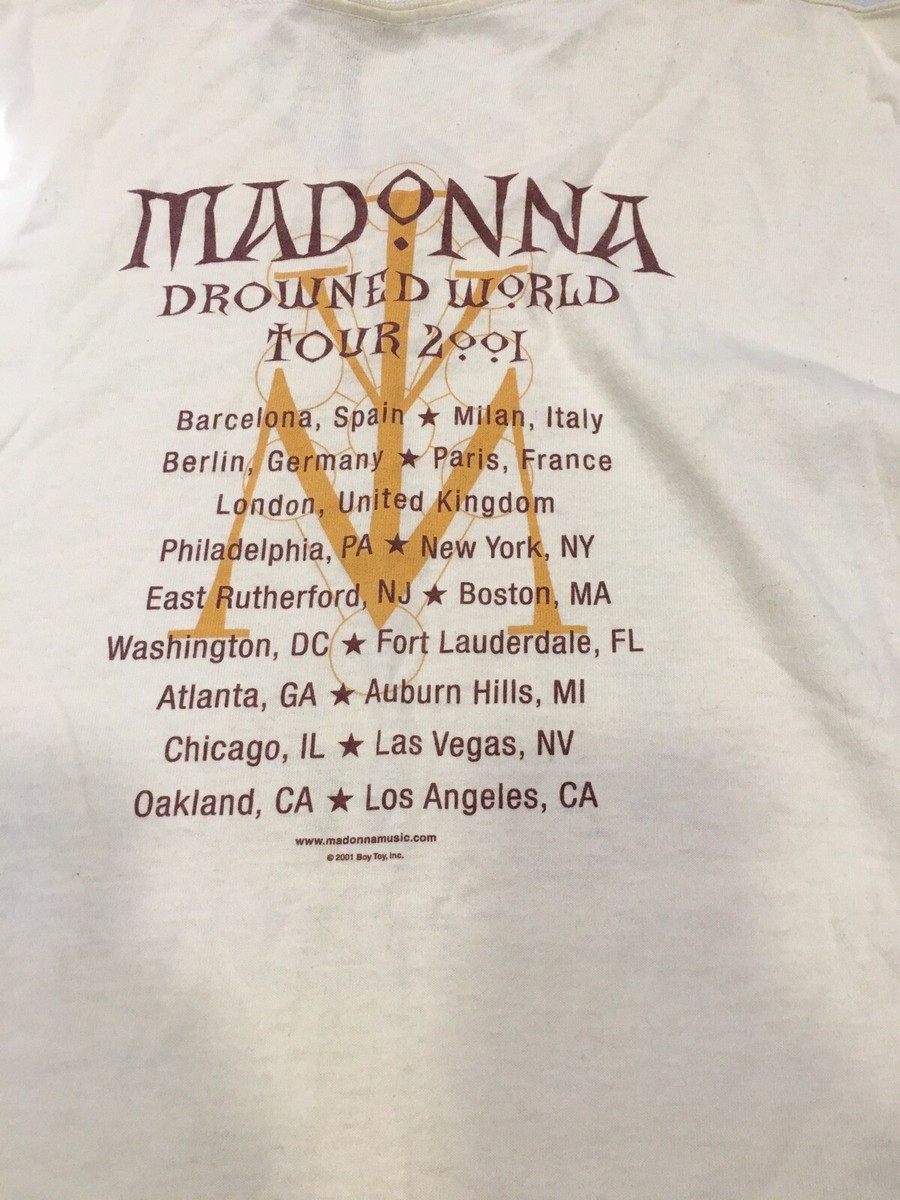 Madonna - “Drowned World Tour 2001” - Original White T-Shirt