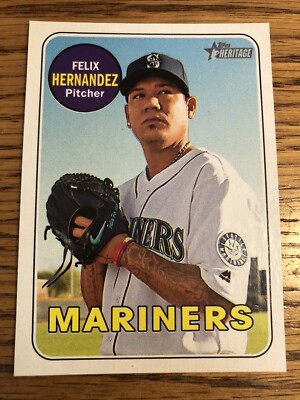 Felix Hernandez 2018 Topps Heritage Mariners  #100   *5657*