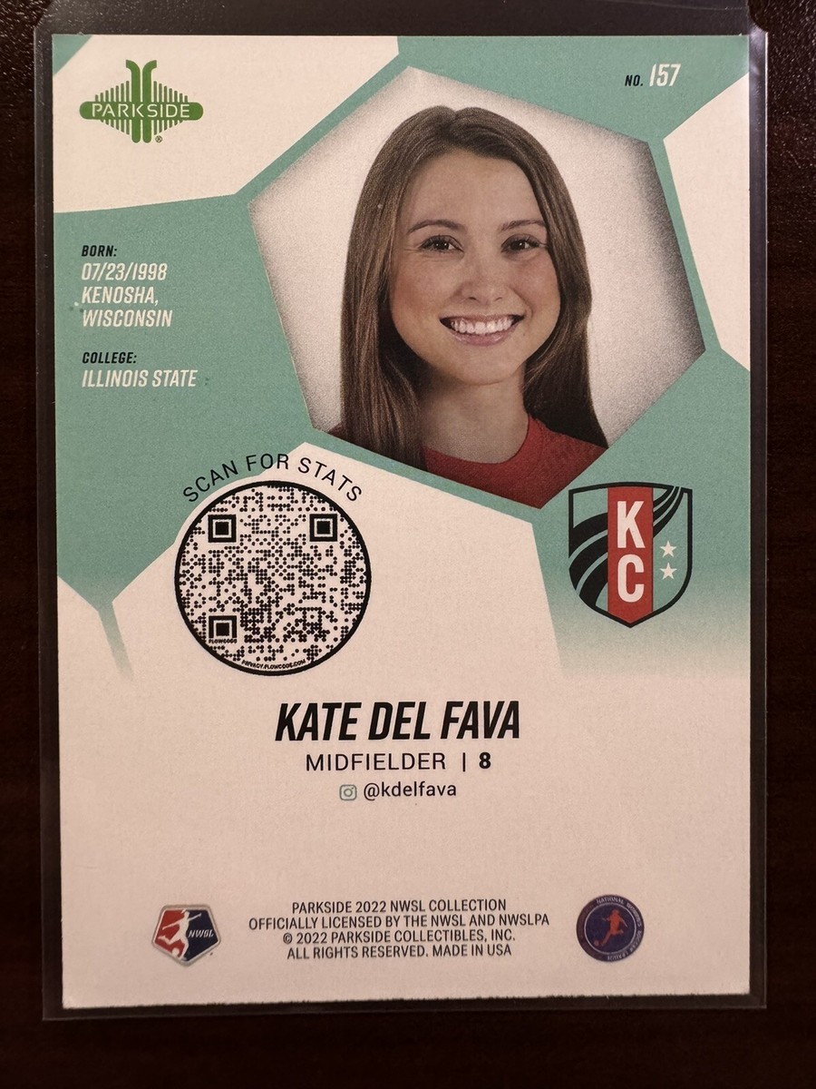 2022 Parkside NWSL Foil #157 Kate Del Fava Kansas City