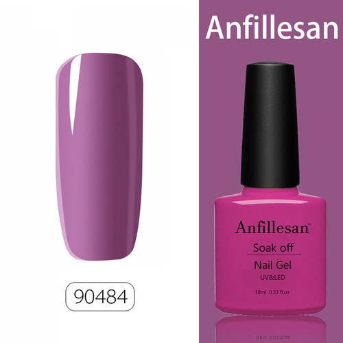 Anfillesan 72 Colours Nail Gel Polish Soak Off UV LED Base Top Coat Nail Varnish - Picture 74 of 92