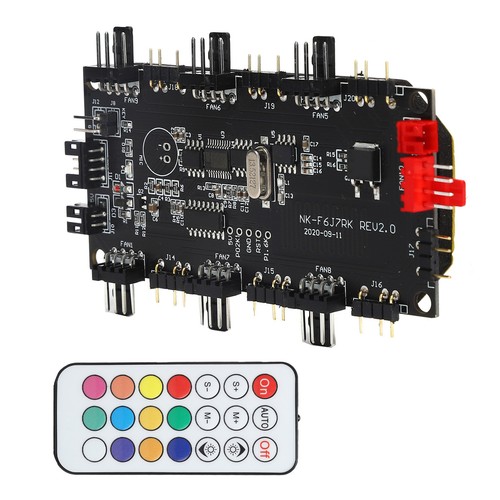 LED Light Controller PCB Power Supply Fan Hub 4/3 Pin ARGB Splitter Wireless TDM - Afbeelding 7 van 24