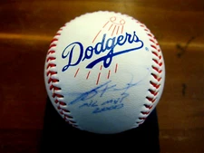 JEFF KENT NL 2000 MVP SF GIANTS LA DODGERS SIGNED AUTO DODGER LOGO BASEBALL JSA 