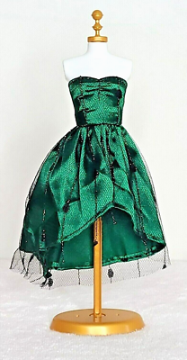 Green Barbie Doll " Sleeveless Beautiful Party Dresses". | eBay