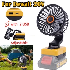 Cordless Fan For Dewalt 20V Li-ion Battery Portable Jobsite Camping Fan Outdoor