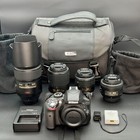 🔥 Nikon D3300 Dslr Digital Slr Camera Four 4 Lenses Only 3K Shutter Count! 🔥
