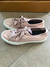 Womens Pink Sperry Top Spider Sneakers Shoes 7