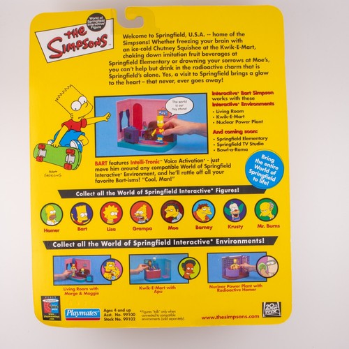 The Simpsons WOS World Of Springfield Bart Figure Series 1 Playmates - Picture 4 of 6