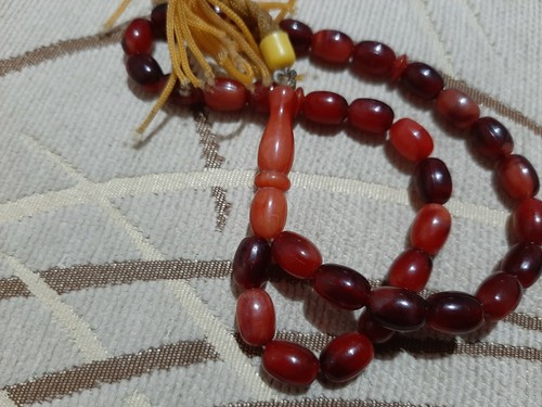 Cherry Amber Prayer Beads 17 grams - Picture 4 of 9