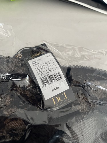 NIP Dita Von Teese Sheer Witchery Bikini Panties Black Underwear Burlesque M - Picture 4 of 5